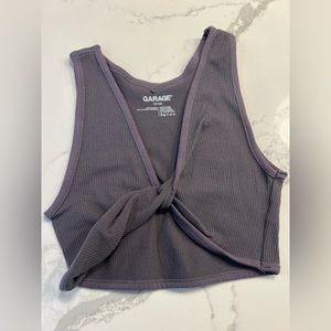 Garage tank top- twist front